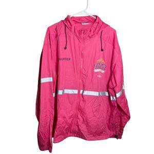 Disney Parks Princess 1/2 Marathon Jacket Women's XL Pink Volunteer 2016 Zip
